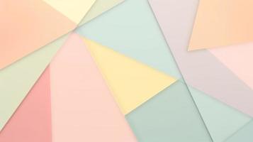 abstrakt Papier Hintergrund im Pastell- Farben, geometrisch Papier Design, Vektor Illustration foto