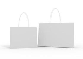 3d Rendern realistisch Einkaufen Tasche zum branding und korporativ foto