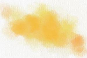 Gelb Aquarell Hand Gemälde und Spritzen abstrakt Textur auf Weiß Papier Hintergrund. foto