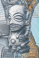Statue von das Gott te-rengo von Koch Inseln Geld foto