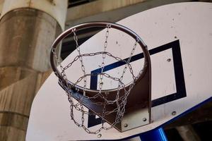 Straßenbasketballkorb Sportausrüstung foto