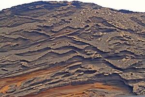 ursprünglich vulkanisch Landschaften von das Spanisch Insel von Lanzarote foto