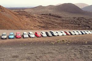 ursprünglich vulkanisch Landschaften von das Spanisch Insel von Lanzarote foto