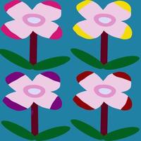 abstrakt Rosa Blume Illustration Hintergrund foto