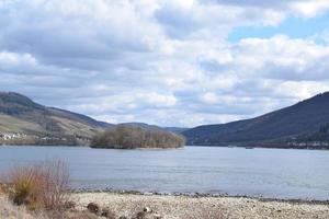 Rhein Insel in der Nähe von Lorch und Bacharach foto