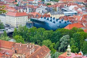 Luftbild Kunsthaus Graz foto