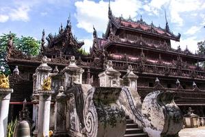 shwenandaw kyaung Kloster oder golden Palast Kloster beim mandalay, Myanmar foto