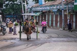 mandalay, Myanmar - - jul 18, 2018-der Weg von Menschen Leben im Myanmar. das authentisch Kultur von Gesellschaft. foto