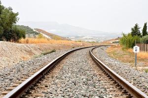 szenisch Eisenbahn Aussicht foto