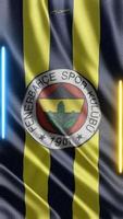 winken fenerbahce Flagge Telefon Hintergrund oder Sozial Medien Teilen foto