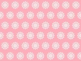 ein süß Rosa und Weiß Pastell- nahtlos Muster von das Sonne mit ein Hintergrund im Strand Konzept Sommer- Thema, Illustration foto