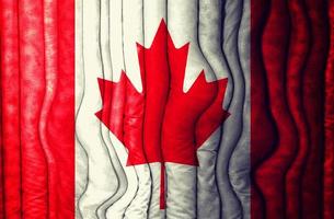 abstrakt kanadisch Flagge foto