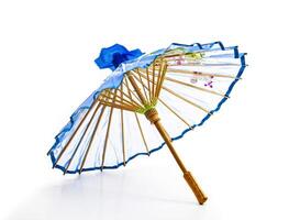 orientalisch Regenschirm isoliert foto