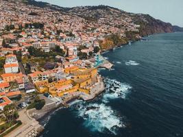 fuerte de Madeira im Funchal, Madeira im Portugal durch Drohne foto