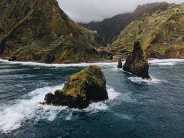 Drohne Aussicht von Ribeira da Janela im Madeira, Portugal foto