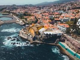 fuerte de Madeira im Funchal, Madeira im Portugal durch Drohne foto