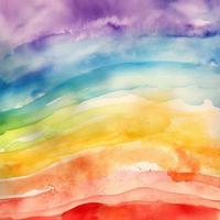 Regenbogen Aquarell Hintergrund Textur foto