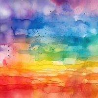 Regenbogen Aquarell Hintergrund Textur foto