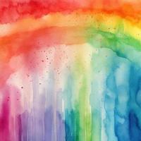 Regenbogen Aquarell Hintergrund Textur foto