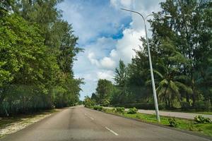 mahe Seychellen Vorsehung Autobahn,, das nur einer im Seychellen foto