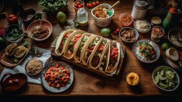 Vektor dia de Muertos Muster im eben Design cinco de Mayonnaise, Mexikos definieren Moment generativ ai foto