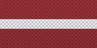 3d Flagge von Lettland auf ein Metall foto