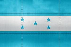 3d Flagge von Honduras auf Metall foto
