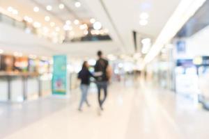 verschwommenes Einkaufszentrum und Ladengeschäft Interieur für Hintergrund foto