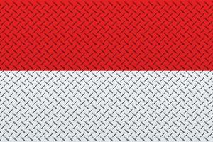 3d Flagge von Indonesien auf ein Metall foto