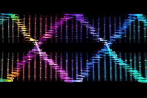 DNA Reihenfolge. ai generiert foto
