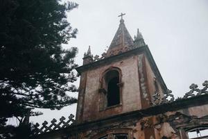 verlassen Kirche, igreja de sao Kumpel im faial, das Azoren foto