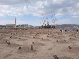 Medina, Saudi Arabien, April 2023 - - Innere Aussicht von jannat al-baqi historisch Friedhof von Medina. diese Friedhof ist gelegen in der Nähe von Masjid al-Nabawi im Medina. foto