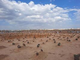 Medina, Saudi Arabien, April 2023 - - Innere Aussicht von jannat al-baqi historisch Friedhof von Medina. diese Friedhof ist gelegen in der Nähe von Masjid al-Nabawi im Medina. foto