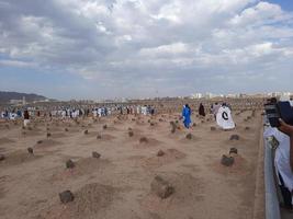 Medina, Saudi Arabien, April 2023 - - Innere Aussicht von jannat al-baqi historisch Friedhof von Medina. diese Friedhof ist gelegen in der Nähe von Masjid al-Nabawi im Medina. foto