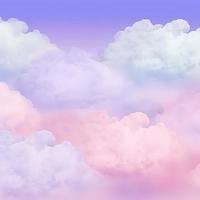 bunt Himmel Hintergrund mit Wolken im Pastell- Farben foto