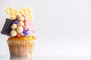 Kekse und Bonbons Cupcake foto