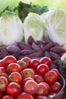 frisch Gemüse im Korb im Markt foto