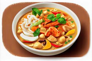 thailändisch Panang Curry Essen foto