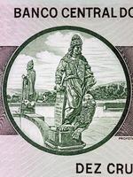 Statue von daniel das Prophet von alt Brasilianer Geld foto