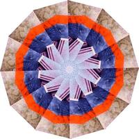 symmetrisch Kreis geometrisch Muster. foto