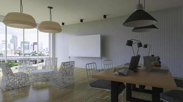 3D-Arbeitszimmer foto