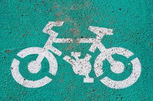 klein Fahrrad Zeichen foto