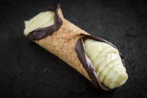 hausgemacht Italienisch Cannoli foto