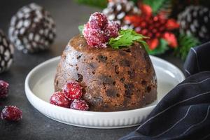 Weihnachten Pudding Kuchen foto