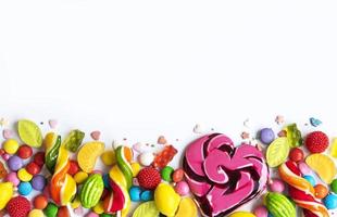 bunte Bonbons, Gelee und Marmelade foto