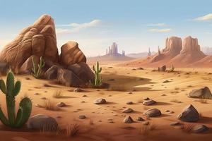 Natur Wüste Landschaft. generieren ai foto
