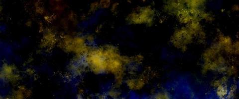 abstrakt Jahrgang Blau Gelb Aquarell Hintergrund. betrübt Textur und Grunge Design. kosmisch Neon- Polar- Beleuchtung Aquarell Hintergrund. Hintergrund mit Strahlen foto