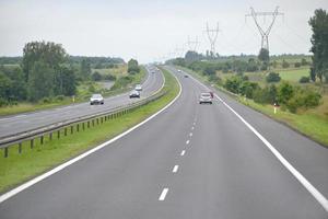 Fahren auf Autobahn - - Perspektive foto