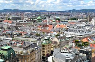 Panorama von Wien, Österreich von über foto