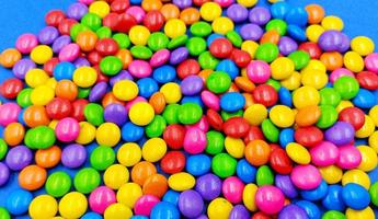Farbe voll Schokolade Süßigkeiten Edelsteine foto